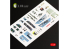Kelik Decals 3D K48028 Décalcomanies 3D intérieures F/A-18A "Hornet" pour kit Kinetic 1/48