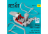 ResKit kit d'amelioration avion RSU32-0057 Cockpit Mirage 2000C avec decals 3D pour kit Kitty Hawk 1/32
