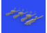 Eduard kit d'amelioration avion brassin Print 648840 Guns Beaufort Mk.I Icm 1/48