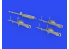 Eduard kit d'amelioration avion brassin Print 648840 Guns Beaufort Mk.I Icm 1/48