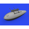 Eduard kit d'amelioration brassin Print 672309 R&eacute;servoir largable P-39Q Arma Hobby 1/72