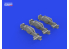 EDUARD kit d'amélioration Brassin Print 635024 Crics Jacks 10 Ton Allemand WWII 1/35