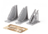 Eduard kit d'amelioration avion brassin Print 648848 Bout d'ailes pliantes A6M2-N Rufe Eduard 1/48