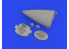 Eduard kit d'amelioration avion brassin Print 648855 Radar F-16 Kinetic 1/48