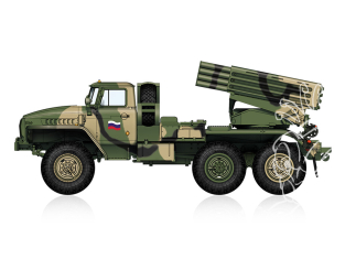 Hobby Boss maquette militaire 82932 Lance-roquettes automoteur russe BM-21 "Hail" modèle tardif 1/72