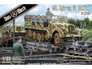 DAS WERK maquette militaire DW35037 Mtl. Zgkrwg. 8t, Sd.Kfz.7 avec equipage 1/35