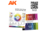 Ak interactive peinture acrylique 3G Set AK11775 SET DE DÉMARRAGE DE BASE 14 COULEURS SÉLECTIONNÉES PAR JOSEDAVINCI