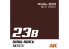 Ak interactive peinture AK1574 DUAL EXO 23B BRIQUE FONCÉE 60ml.