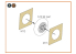 Clear Prop caches CPA72077 Masque de peinture MiG-23ML, MLD, P, MLAE sur "papier kabuki jaune" pour kits CP 1/72