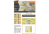 Clear Prop caches CPA35001 Masque de peinture CH-54 sur "papier kabuki jaune" pour kit ICM 53054 1/72