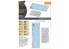 Clear Prop kit d'amelioration avion CPD72008 Decalques standard MiG-23ML, MLA, MLD, P, MLAE pour kits CP et autres 1/72