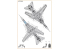 Clear Prop kit d'amelioration avion CPD72010 Decalques standard MiG-23ML MLA schémas de peinture grise pour kits tous 1/72