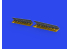 Eduard kit d'amelioration avion brassin Print 648851 Volets d'atterrissage A6M2-N Rufe Eduard 1/48