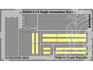 EDUARD photodecoupe avion 32533 Lumieres de formation F-15 Eagle 1/32