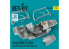ResKit kit d'amelioration Avion RSU32-0058 Cockpit Mirage-2000-5 avec décalcomanies 3D pour kit Kitty Hawk1/32