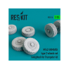 ResKit kit d'amelioration militaire RS35-0034 Jeu de roues M142 (HIMARS) type 2 (lest&eacute;es) pour kit Trumpeter 1/35