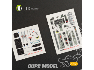 Kelik Decals 3D K32006 Décalques 3D intérieurs MiG-29A (9-12) "Fulcrum" pour kit Trumpeter 1/32