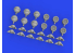 EDUARD kit d'amélioration Brassin Print 635029 Lampes phares Allemands WWII 1/35