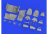 Eduard kit d'amelioration avion brassin 648843 Cockpit Messerschmitt Bf 109G-6 Eduard 1/48