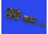 Eduard kit d'amelioration avion brassin 648862 Equipement radio Bf 110G Eduard 1/48