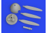 Eduard kit d'amelioration brassin Print 672313 Helice Messerschmitt Bf 109F Early Eduard 1/72