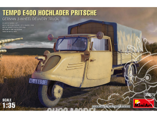 Mini Art maquette militaire 35371 TEMPO E400 HOCHLADER PRITSCHE CAISSE DE LIVRAISON 3 ROUES 1/35