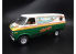 AMT maquette voiture 1338 Aqua Rod Race Team 1975 Chevy Van avec bateau de course et remorque 1/25
