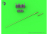 Master Model GM-35-044 Antenne tige 1,4M Allemande WWII pour set radio Fu 7 1/35