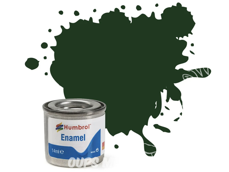 HUMBROL Peinture enamel 003 Nouvelle formule Vert Brunswick brillant 14ml
