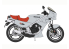 Hasegawa maquette moto 21747 Kawasaki KR250 (KR250A) "Couleur argent" 1/12