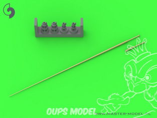 Master Model GM-72-018 Antenne tige Allemande 2m (pour set radio Fu 5) 1/72