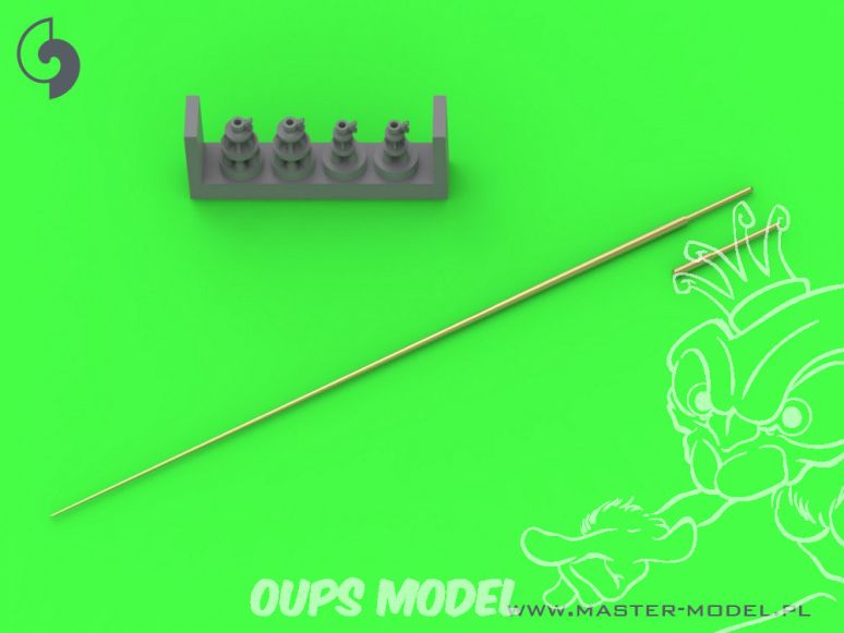 Master Model GM-72-018 Antenne tige Allemande 2m (pour set radio Fu 5) 1/72
