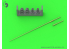 Master Model GM-72-019 Antenne tige Allemande 1.4m (pour set radio Fu 7) 1/72