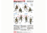 Finemolds maquette militaire FM23 Ensemble d'équipage de chars de l'armée impériale au repos set 2 1/35