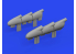 Eduard kit d'amelioration brassin print 632196 Pipes d'échappement Spitfire Mk.Ia Kotare 1/32