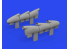 Eduard kit d'amelioration brassin print 632196 Pipes d'échappement Spitfire Mk.Ia Kotare 1/32