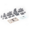 Eduard kit d'amelioration avion brassin Print 648876 Cockpit Messerschmitt Bf 109F Eduard 1/48