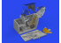 Eduard kit d'amelioration avion brassin Print 648876 Cockpit Messerschmitt Bf 109F Eduard 1/48