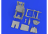 Eduard kit d'amelioration avion brassin Print 648877 Siège éjectable F-35B Italeri 1/48