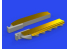 Eduard kit d'amelioration brassin Print 672325 Pipes d'échappement Messerschmitt Bf 109F/G Eduard 1/72