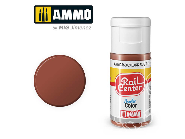MIG peinture acrylique Rail Center R-0033 Rouille foncée 15ml