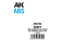 AK interactive ak6742 Plaque ABS 2mm d'épaisseur x 245 x 195 mm 1 unité par sachet