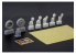 Eduard kit d'amelioration avion brassin 648887 Roues FM-2 Eduard 1/48