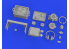EDUARD kit d'amélioration Brassin Print 635033 Equipement radio Sd.Kfz. 251/1 Ausf.C Academy 1/35