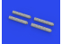 Eduard kit d'amelioration avion brassin Print 648890 Gun barrels FM-2 Eduard 1/48