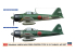 Hasegawa maquette avion 02437 Mitsubishi A6M2b/A6M3 Zero Fighter Type 21/22 "Rabaul Ace Set" 2 kits inclus 1/72