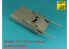 Aber 35L328 Deux Canons allemands à âme lisse de 120 mm pour char prototype VT 1-2 pour kit Takom 1/35