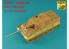 Aber 48054 Jupes latérales pour Jagdtiger Sd.Kfz. 186 pour kit Tamiya 1/48