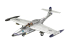 Revell maquette avion 05650 Set 75th Anniv. "Northrop F-89 Scorpion inclus peintures principale colle et pinceau 1/48