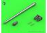 Master Model GM-35-047 Canons A34 Comet 77mm HV &amp; Besa MG Barrels Tamiya 1/35